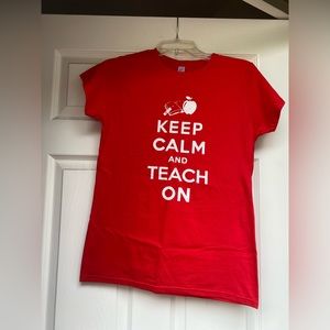 Cute Teacher Tee. Ladies Size Medium (fitted). Never worn.